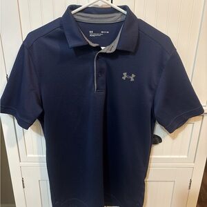 Under Armour Navy Performance Polo Men’s Small Golf Athleisure